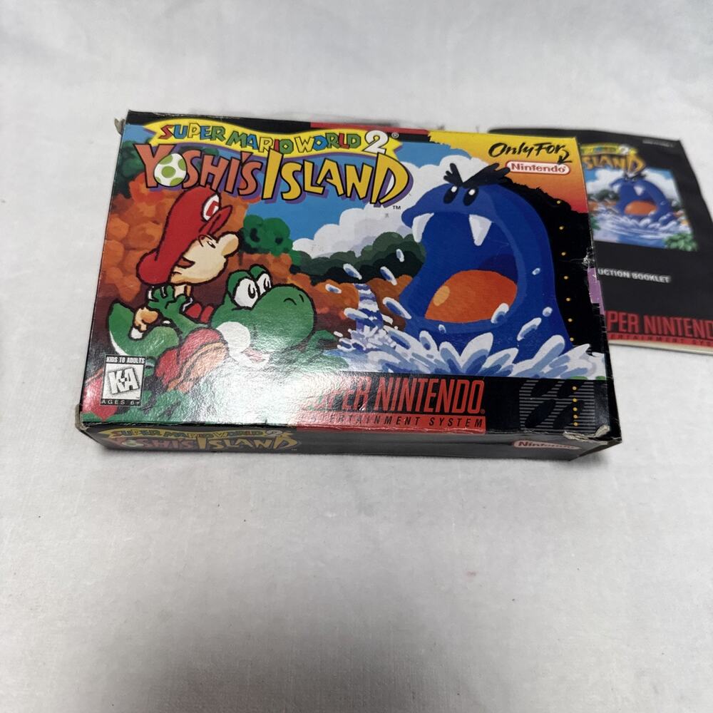 Nintendo Super Mario World 2: Yoshi's Island SNES BOX Manual NTSC-U/C